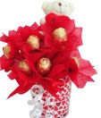 Temptations Valentine Special Chocolate bouquet with Teddy