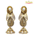 Kriaa Majestic Golden Earrings