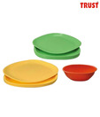 Trust Plate & Bowl Set - 18 Pcs
