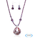 Vendee Attractive Beads & Austrian Diamond Appealing Pendant Set