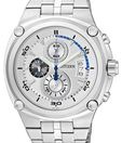 Citizen White Round Dial Chronograph Watch