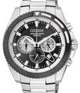 Citizen Black Round Dial Chronograph Watch