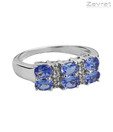 Zevrat Bluish Zircon Silver Ring