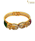 Variation Beautiful Maroon & Green Bangle