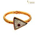 Variation Triangle Shape Designer Bangle