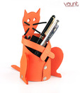 Vaunt Orange Car Desktop Pen Holder