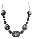 Embellish Black Stone Necklace