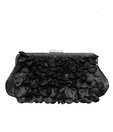 Bolso Vivacious Black Layered Frill Clutch
