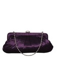 Bolso Glossy Dark Purple Clutch