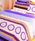 Bombay Dyeing Silk Route Bright Purple Double Bed Sheet