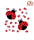 Party Bounty Lady Bug Red & Black Printed Birthday Confetti