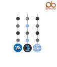 Party Bounty Argyle & Dotted Pattern First Birthday Hanging