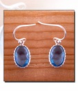Designer Silver Inc. Silver & Blue Quartz Earrings