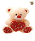 Dimpy Loving Bear With Heart-Extra Large-48 cm