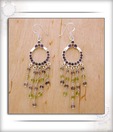 Designer Silver Inc. Multi-coloured Ring Earrings