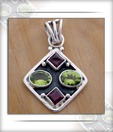 Designer Silver Inc. Beautiful Studded Pendant