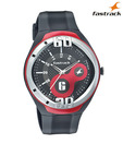 Fastrack Polished Silver Tone Bezel Watch