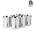 Mosaic Stainless Steel 6 Piece Glass Set
