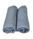 Trident Set Of Two Grey Dyed Hand Towels