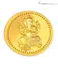 Infinium 24kt 5g 999 Purity ASSAY Certified Ganesh Gold Coin