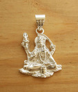Designer Silver Sterling Silver Bholenath Pendant