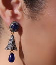 Iris Jewels  Glamorous Blue Earrings