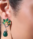 Iris Jewels Radiant Green Earrings