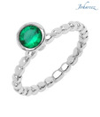 Johareez Designer Green Cubic Zirconia Ring