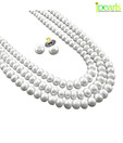 JPearls Three String Button Pearl Set