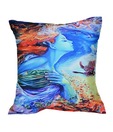 MeSleep Tafeeta Silk Digital Print Cushion Cover
