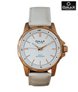 Omax Classic White Watch