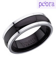 Peora Black Tungsten Ring