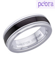 Peora Contemporary Tungsten Ring