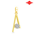 Sparkles Glam Diamond & Gold Pendant