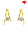 Sparkles Suave Diamond & Gold Earrings