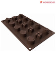 Wonderchef Copper Finish Choco Mould-30cm dia