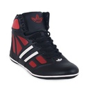 Get Glamr Black High Ankle Length Shoes