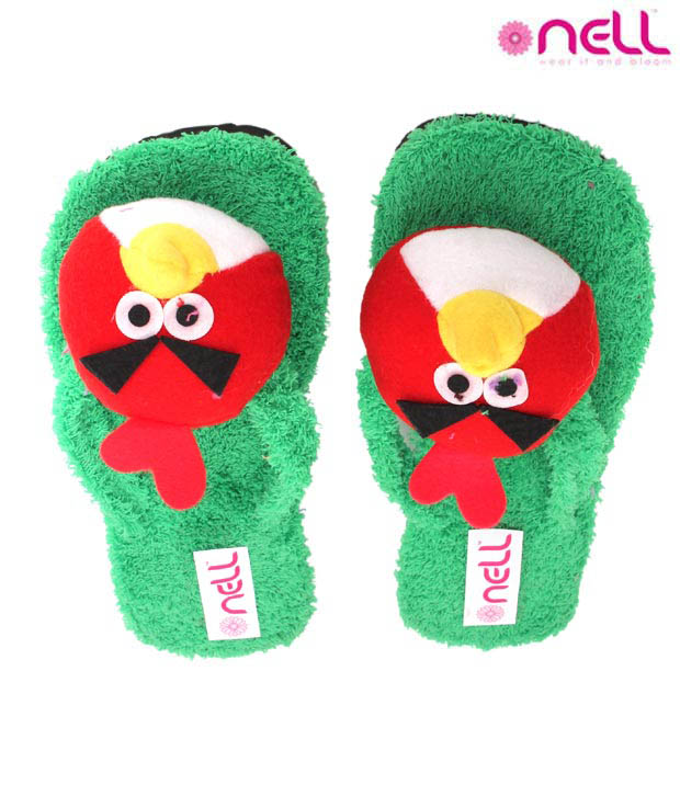 Nell Angry Bird Green Slippers