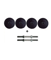 Protoner Weight Lifting  Adjustable Dumbells 16 Kg , 8 X 2 Kgs + 2 Dumbells Rods And Gloves