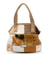 Lavie Beige Multi Print Tote Bag