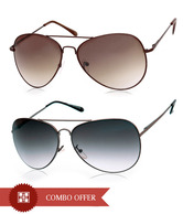 Joe Black Classic Gun Aviator Buy 1 Get 1 Brown Aviator Free