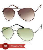 Joe Black Smart Grey Aviator Buy 1 Get 1 Brown Aviator Free