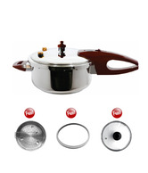 Wonderchef Pressure Cooker 3ltrs With Free Glass Lid