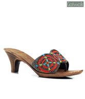 Catwalk Fascinating Red Slip-on Heels