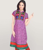 Aaneri Serene Purple Cotton Kurti