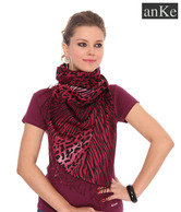 Anke Trendy Pink-Black Stole