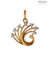 Avsar Enticing Gold & Diamond Pendant