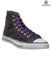 Converse Black & Purple Unisex High Ankle Sneakers