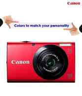 Canon Powershot A3400 IS 16MP Point & Shoot Digital Camera (Red)
