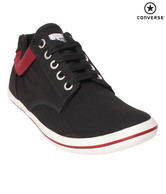 Converse Black & Maroon Sneakers